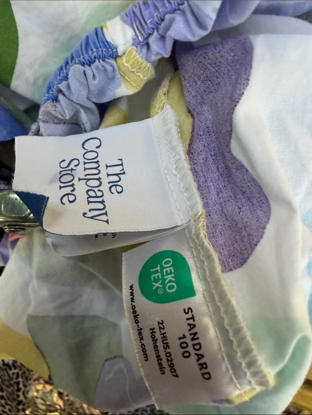 Floral king Fitted Sheet - Bright Purple, Blue & Yellow Bloom cotton